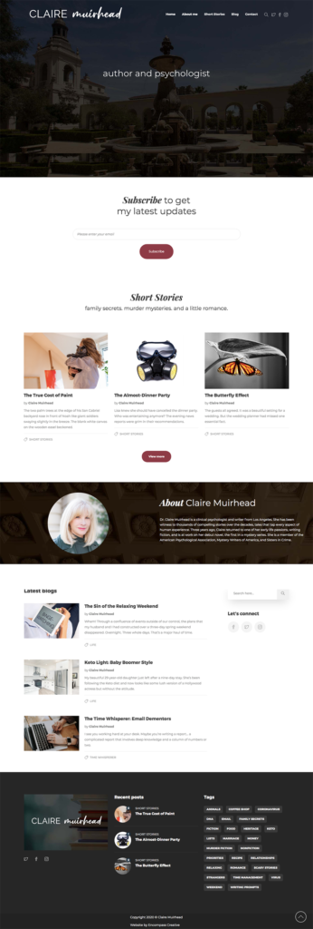 Claire Muirhead website